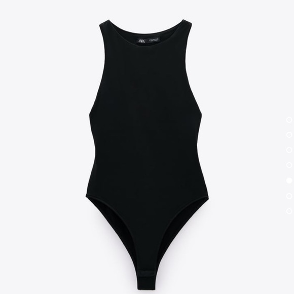 Zara Black Halter Bodysuit - Picture 1 of 2